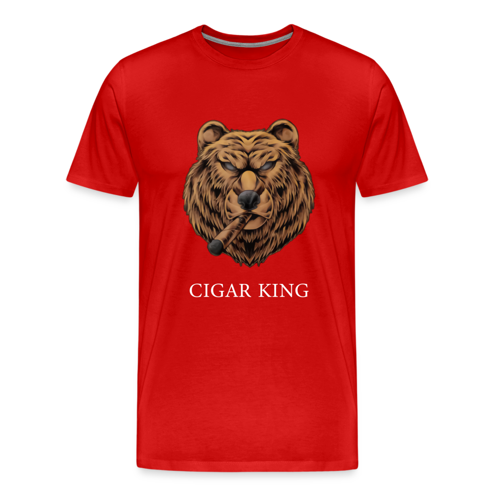 Men's Cigar King T-Shirt - White - red