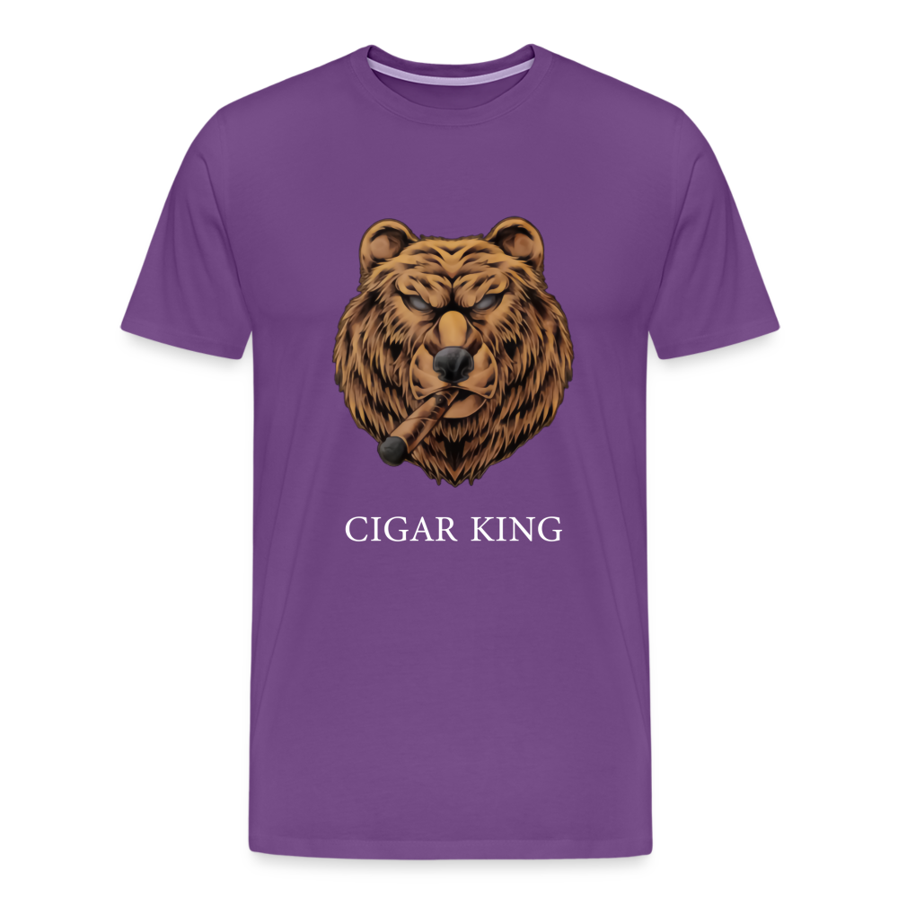 Men's Cigar King T-Shirt - White - purple