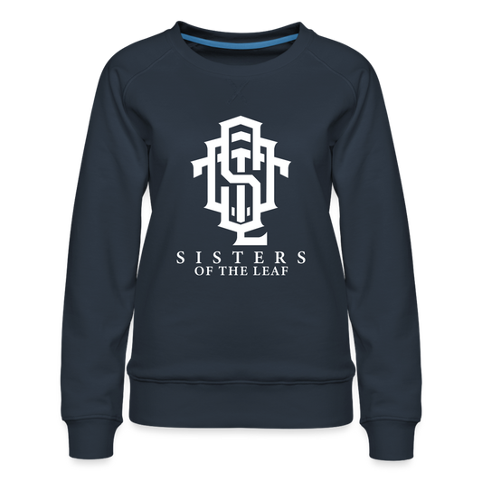 Sisters of the Leaf Monogram Sweatshirt - navy